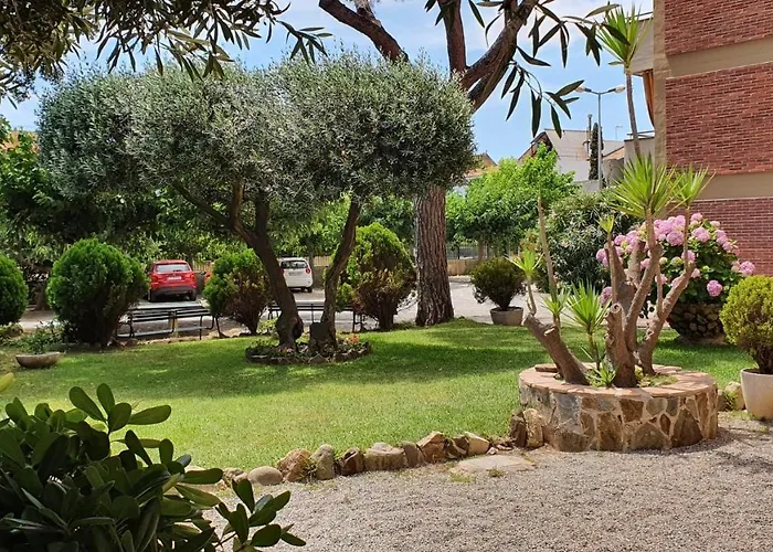 Junto Al Mar Con Jardin Comunitario Y Parking Апартаменты